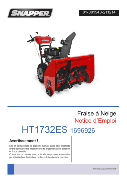 Snapper HT1732ES Notice d'emploi | AI Chat & PDF