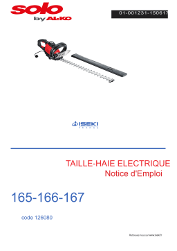 Solo 165-166-167 Manuel du propriétaire