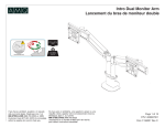 AMQ Intro Double Monitor Arm Guide d'installation