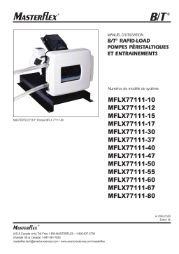 Masterflex MFLX77111-60 Manuel du propriétaire