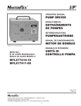 Manuels Masterflex MFLX77410-10 &amp; MFLX77411-00 + IA