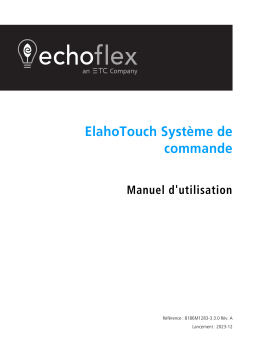 Echoflex ElahoTouch Manuel d'utilisation | AI Chat & PDF Download