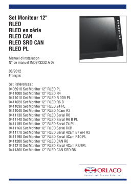 Stoneridge  Monitor 12in Manuel utilisateur