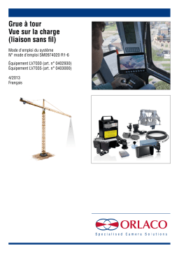 Stoneridge  Tower crane Loadview wireless Manuel utilisateur