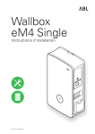 ABL Wallbox eM4 Single Installation manuel