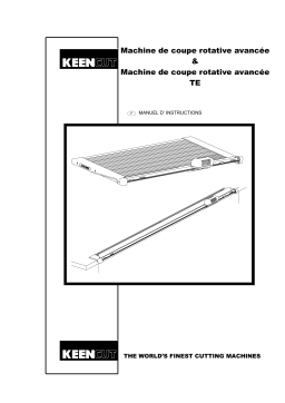 Keencut Advanced Rotary et TE: Mode d'emploi | Chat IA + PDF