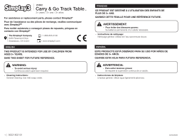 Simplay3 Carry and Go Race Track Toy Car and Train Table Mode d'emploi