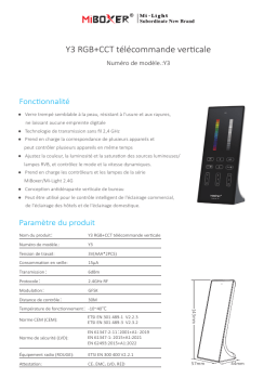Télécommande Mi-Light Y3 : Chat IA et PDF