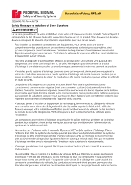 MicroPulseMD MPS3U, MPS6U, MPS12U : Guide d'utilisation + IA