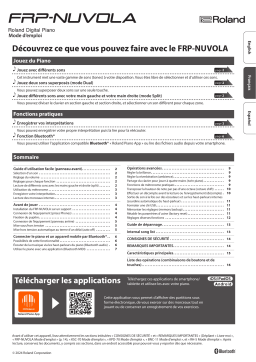 Roland FRP-NUVOLA Mode d'emploi | AI Chat & PDF Access