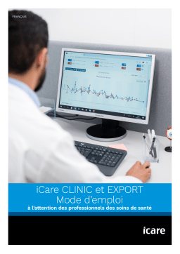 Icare CLINIC and EXPORT Instruction Manual Manuel utilisateur