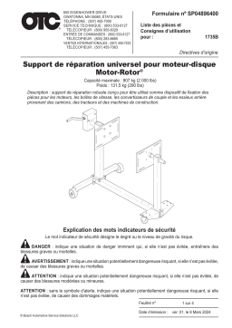 OTC 1735B Supports de Réparation : Chat IA et PDF