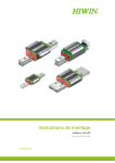 Hiwin Linear guideways Manuel utilisateur