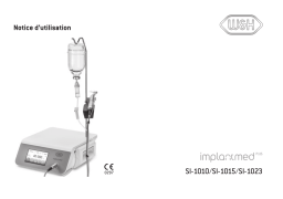 W&H Implantmed Plus SI-1010 / SI-1015 / SI-1023 Mode d'emploi