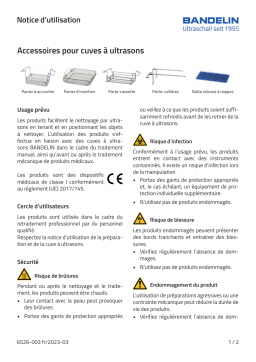 BANDELIN K 08 Manuel d'utilisation | AI Chat & PDF