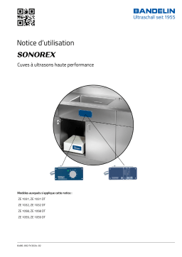 BANDELIN SONOREX ST 15.1 Mode d'emploi