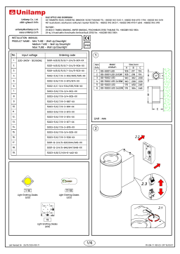 Unilamp Maxi TUBE - Up / Down Mode d'emploi