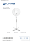 Grunkel G165X Ventilateur sur pied : Chat IA &amp; PDF