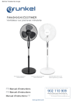 FAN-B16/G16 Ventilateur sur pied | IA &amp; PDF