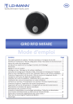 LEHMANN GIRO RFID MIFARE Mode d'emploi