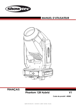 Showtec Phantom 12R Hybrid: Manuel d'utilisation + IA