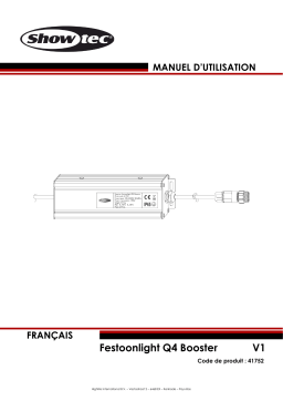 Showtec Festoonlight Q4 Booster : Manuel d’utilisation + IA