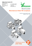 Ridder RW45/240/400/600/800/70/140 Manuel utilisateur