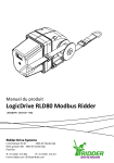 Ridder RLD80 LogicDrives Modbus control Manuel utilisateur