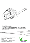 Ridder RLD200 LogicDrives Modbus control Manuel utilisateur