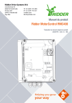 Ridder RMC400 Motor Control Unit Manuel utilisateur