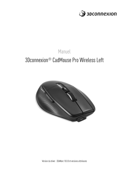 3Dconnexion CadMouse Pro Wireless Left | Manuel