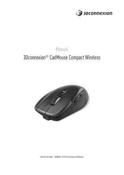 3Dconnexion CadMouse Compact Wireless Manuel du propriétaire