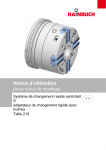 Hainbuch Syst&egrave;me de changement rapide centroteX S adaptateur de changement rapide Manuel du propri&eacute;taire