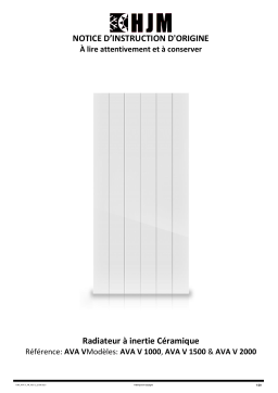 HJM AVA V1000/1500/2000: Guide d'utilisation + IA