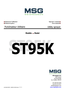 MSG ST95K Manuel du propriétaire