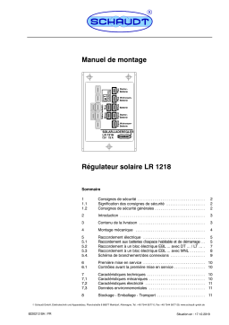 Schaudt LR 1218 Manuel de Montage | AI Chat & PDF