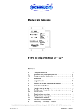 Schaudt EF1227 Manuel de Montage | AI Chat & PDF