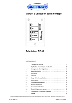 Schaudt DP 03 Adaptateur D+ : Chat IA & PDF Télécharger