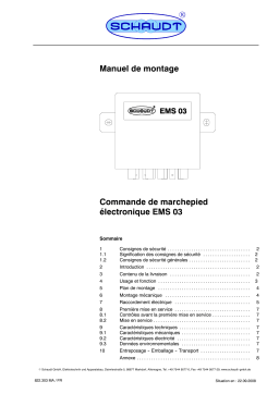 Schaudt EMS 03 Commande de Marchepied: Chat IA & PDF