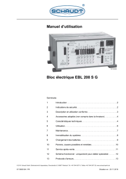 Lippert EBL 208 S G Manuel utilisateur