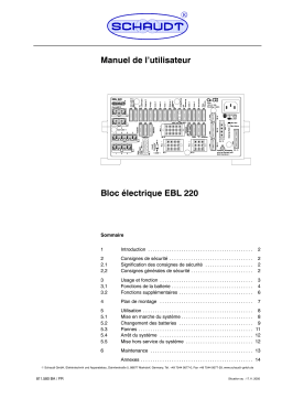 Schaudt EBL 220 Manuel d'Utilisateur + Chat IA