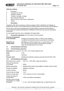 Schaudt EBL 206-2 Adria Instructions | AI Chat & PDF