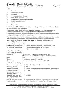 Schaudt EBL 263-4 : Manuel + Assistance IA