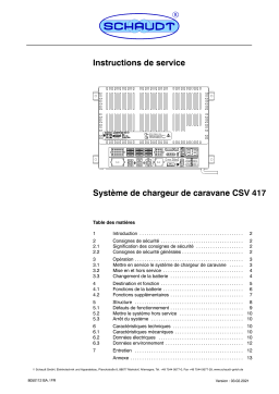 Lippert CSV 417 Manuel utilisateur