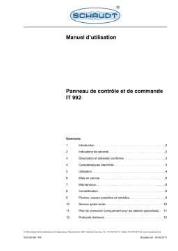 Schaudt IT 992 Manuel d'Utilisation | AI Chat & PDF