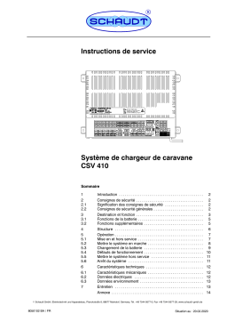 Lippert CSV 410 Manuel utilisateur