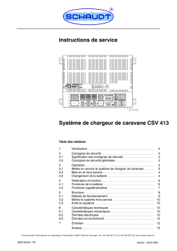 Lippert CSV 413 Manuel utilisateur