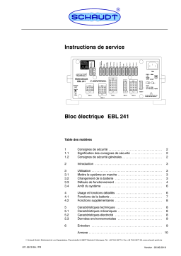 Lippert EBL 241 Manuel utilisateur