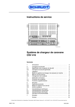 Lippert CSV 416 Manuel utilisateur