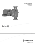 Bell &amp; Gossett Series 60 In-Line Centrifugal Pumps (P2000435D FR) Manuel du propri&eacute;taire